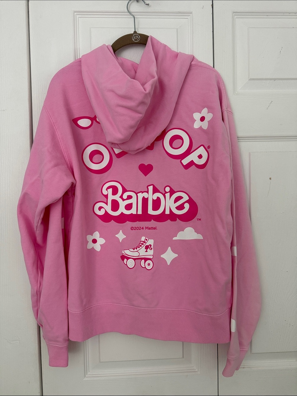 OLIPOP X Barbie Pink Event Exclusive Graphic Zip Hoodie Size Medium